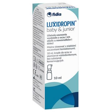 Luxidropin Baby & Junior, picături pentru ochi pentru copii, 10 ml