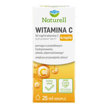 Naturell Vitamina C picături, de la vârsta de 3 ani, 25 ml