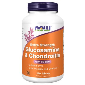 Now Foods Glucozamină și condroitină, glucozamină cu condroitină, 120 comprimate