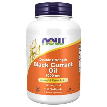 Now Foods Ulei de coacăz negru, ulei de semințe de coacăz negru 1000 mg, 100 capsule