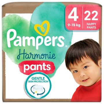 Pampers Harmonie Pants, scutece, mărimea 4, 9-15 kg, 22 buc