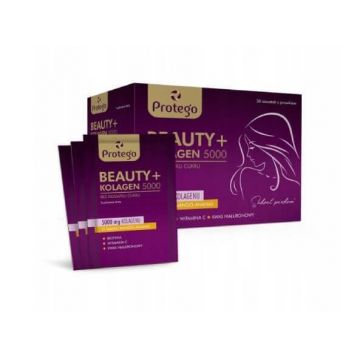 Protego Beauty + Colagen 5000 aromă de mango și ananas, 30 pliculețe