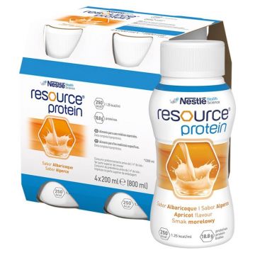 Resource Protein, supliment nutritiv, aromă de caise, 4 x 200 ml