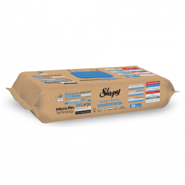 Servetele Biodegradabile umede Easy Clean, Sea Salt & Sea Weed Lime, 50 bucati, Sleepy