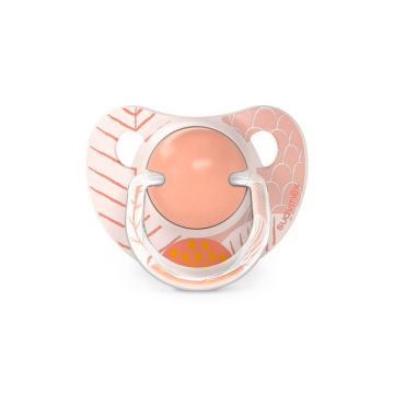 Suzeta anatomica din silicon Dreams, +18 luni, Piersica, 2 buc, Suavinex