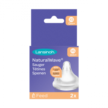 Tetină Natural Wave, XS, 2 bucăți, Lansinoh