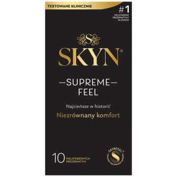 Unimil Skyn Supreme Feel, prezervative fără latex, 10 bucăți