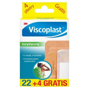 Viscoplast Tourist, plasturi, 22 bucăți + 4 bucăți gratuite