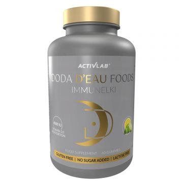 AcivLab Doda D'Eau Foods Immunelles, jeleuri, aromă de lămâie și limetă, 60 bucăți