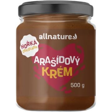 Allnature Cremă de arahide cu ciocolată neagră 500 g