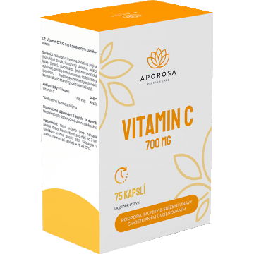 Aporosa Vitamina C 700 mg eliberare treptată 75 capsule