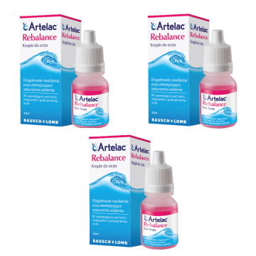 Artelac Rebalance, picături pentru ochi, 3 x 10 ml