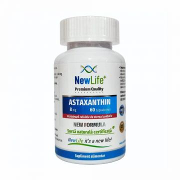 Astaxanthin, 8 mg, 60 capsule moi, NewLife+