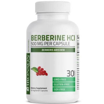 Berberina, 500 mg, 30 capsule, Bronson Laboratories