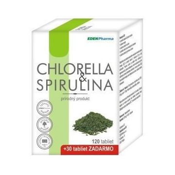 Edenpharma CHLORELLA+SPIRULINA 150 comprimate