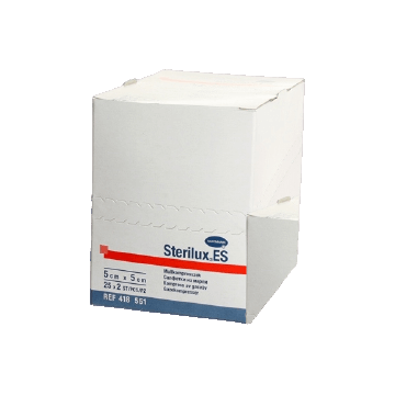 Hartmann STERILUX ES STER. compresă sterilă cu margini îndoite (5x5cm) 50pcs