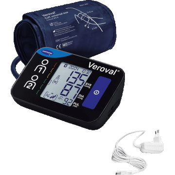 Hartmann Veroval Compact + conectați BPU 26 monitor de tensiune arterială pe umăr + adaptor de rețea