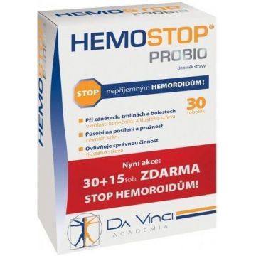 Hemostop Probio MAX Da Vinci Academia 45 capsule tari