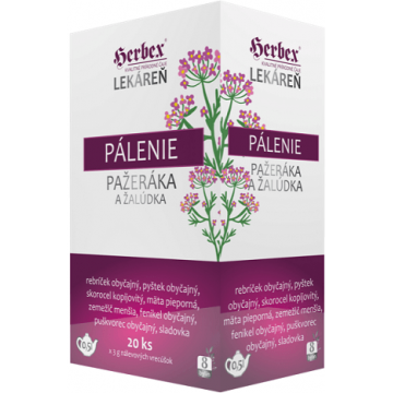 Herbex Arderea esofagului și a stomacului Ceai pe bază de plante pungi porționate 20 x 3 g