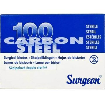 Lame de bisturiu pentru chirurg nr.10 sterile 100 buc