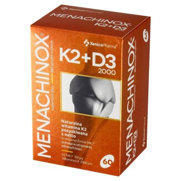 Menachinox K2 + D3 2000, 60 capsule moi