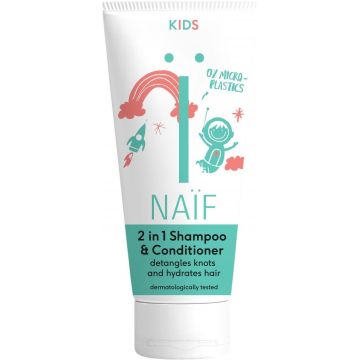 NAÏF Șampon și balsam pentru copii 2în1 pentru pieptănare ușoară 200 ml