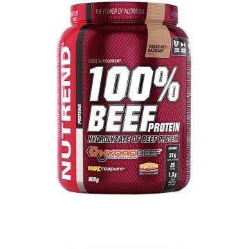 Nutrend 100% Beef Protein Ciocolată și alune 900 g