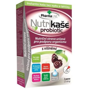 Nutrikashe probiotic cu cireșe amare 3 x 60 g