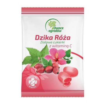 Owoce Ogrodów Zioowe cukierki dziala z vitamina C 60g