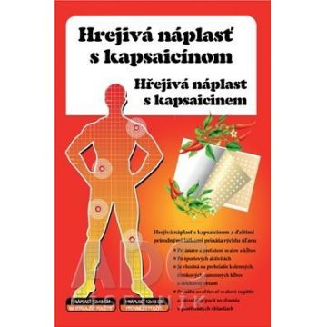Plante de vindecare Plasture de încălzire cu capsaicină 12 x 18 cm masaj