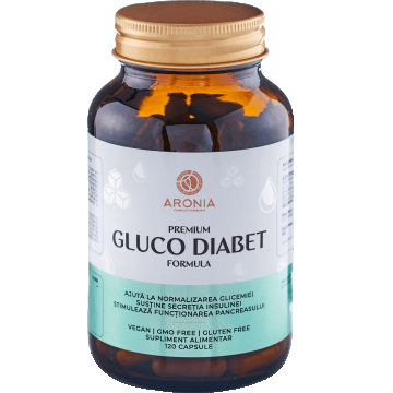 Premium Gluco-Diabet Formula, 120 capsule, Aronia Charlottenburg