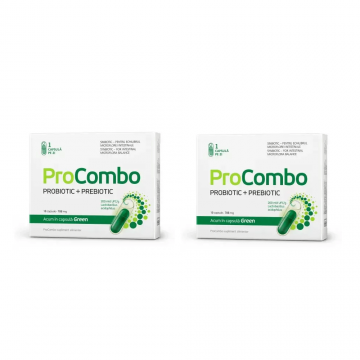 ProCombo probiotic + prebiotic pentru echilibrul florei intestinale, 2 x 10 capsule, Vitaslim