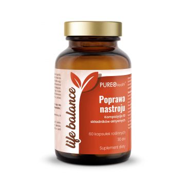 Pureo Health Life Balance Îmbunătățirea dispoziției, 60 capsule
