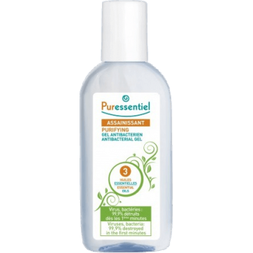 Puressentiel Gel purifiant antibacterian 3 uleiuri esențiale 80 ml
