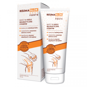 Reumablok Akut Forte, mască pentru dureri reumatice și articulații rigide, 125 ml