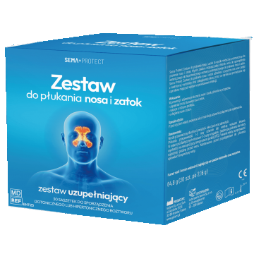 SEMA Protect, set suplimentar de clătire nazală și sinusală, 30 pliculețe