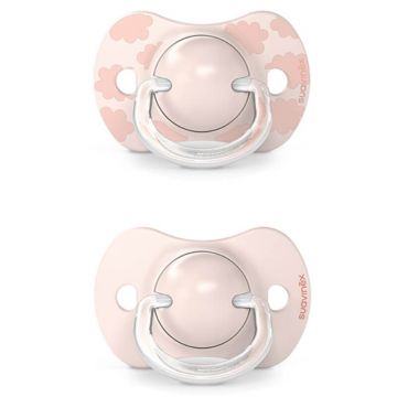 Suavinex Dreams SX Pro, manechin fiziologic, silicon, roz, 0-6 luni, 2 bucăți