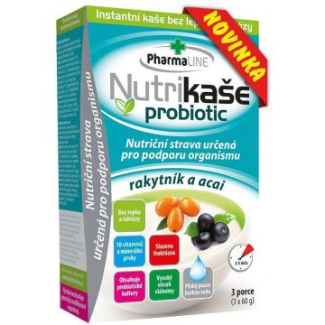 Supliment nutrițional probiotic cu cătină de mare și acai, 3 x 60 g