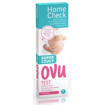 Test de ovulație Ovu, LH super-sensibil, test cu bandă, 5 unități - Termen lung!