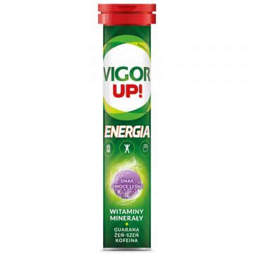 Vigor Up! Energy, aromă de fructe de pădure, 20 comprimate efervescente