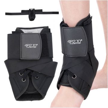 4Fizjo, brățară pentru gleznă, cu curea, negru, 1 buc