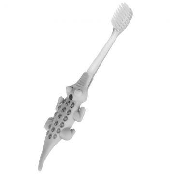 Ackuku, periuță de dinți pentru copii, crocodil, verde, de la 12 luni, 1 buc
