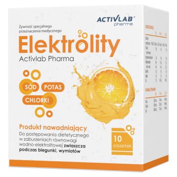Activlab Pharma Elektrolity, aromă de portocale, 10 pliculețe