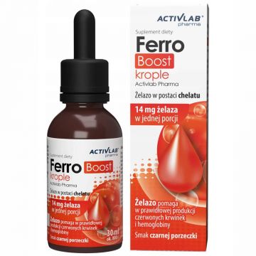 ActivLab Pharma FerroBoost picături, aromă de coacăze negre, 30 ml