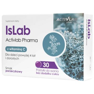 ActivLab Pharma IsLab, aromă de coacăz, 30 de pastile