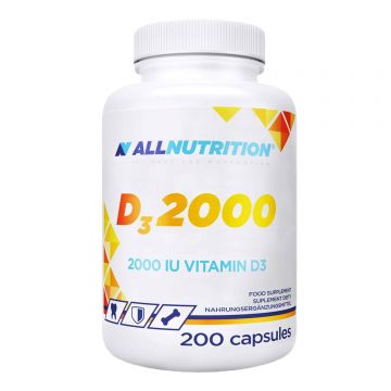 Allnutrition D3 2000, vitamina D 50 µg, 200 capsule