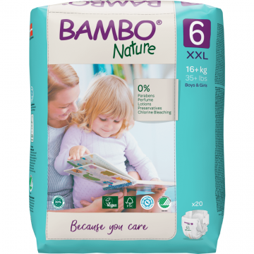 Bambo Nature, scutece de unică folosință, mărimea 6, 16+ kg, 20 buc