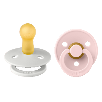 Bibs Colour, suzetă, cauciuc, rotund, mărimea 2, Haze & Blossom, de la 6 luni, 2 bucăți