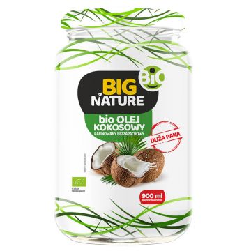 Big Nature Bio Ulei extravirgin de nucă de cocos, presat la rece, 480 ml