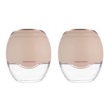 Canpol Babies, pompă de sân electrică dublă, fără fir, carcasă, mâini libere, 0428, 2 bucăți
